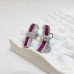 Ruby Bowtie Earrings